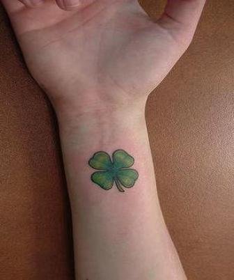 Shamrock Tattoo Pictures in the Right Arm
