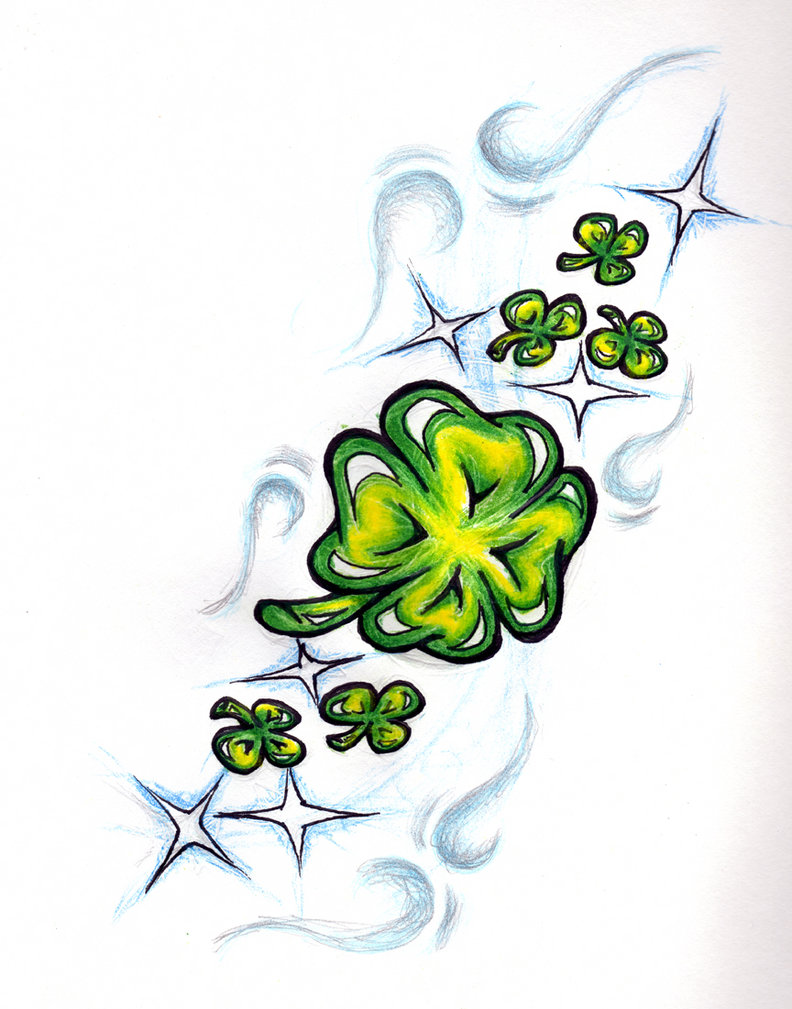 Sketch Shamrock Tattoo West Hartford Ideas