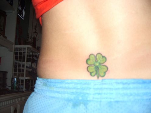 Unique Four Leaf Clover Tattoo Designs For GIrls