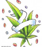 Marijuana Urban Tattoo Designs