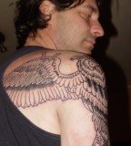 Back Shoulder Wings Tattoo Designs for Men
