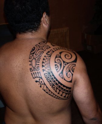 Shoulder Blade Polynesian Tattoo Design By Patu Mamatui