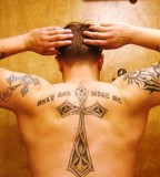 Tribal Shoulder Blade Tattoos Design For Men