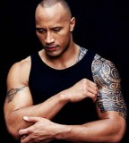 The Rock's Half-Sleve Polynesian Tribal Tattoo Design - Tattoos for Men