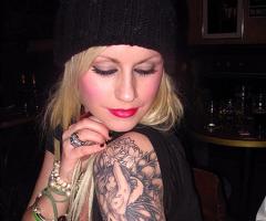 Tribal Character Shoulder Tattoos Design And Tattoo Pictures for Women