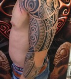 Polynesian Samoan Arm / Sleeve - Tattoos For Men