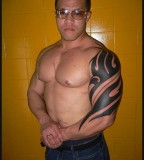Good Looking Tribal Shoulder Tattoo For Man