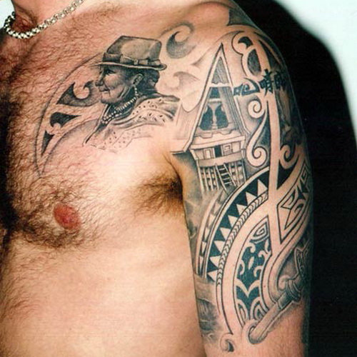 Shoulder Tattoos For Men – Polynesian Style Tattoo