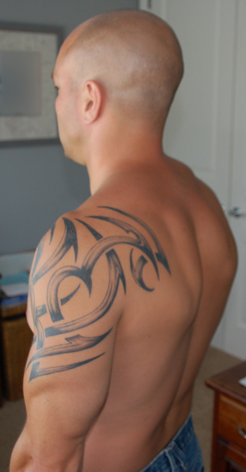 Shoulder Tattoo On Body for Man