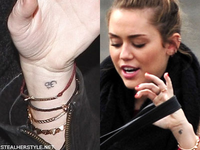 Miley Cyrus Wrist Tattoos & Meanings