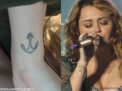 Creative Miley Cyrus Tattoos Design