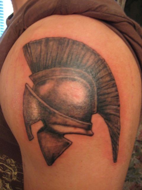 Spartan Helmet Tattoos