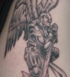 Saint Michael The Archangel Arm Tattoo