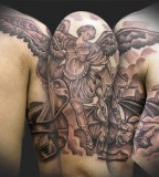 St Michael The Archangel Creative Tattoo Design