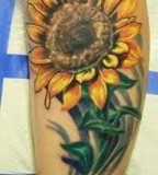 Cute Sunflower Tattoos Design Ideas
