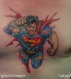 Gorgeous Superman Tattoo Artists