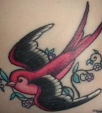 Fascinating Swallow Bird Tattoo Design Wallpaper