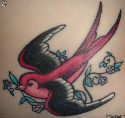 Fascinating Swallow Bird Tattoo Design Wallpaper