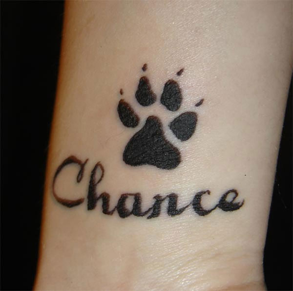 Cute Swirly Letter and Sole Tattoos For Girls