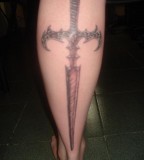 Beautiful Sword Tattoo Design for Men
