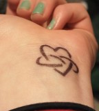 Infinity Love Tattoo on Hand