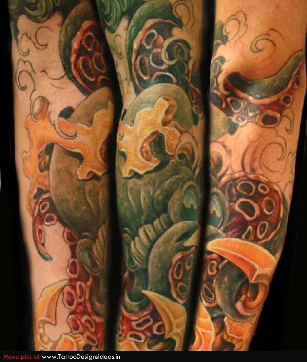 Awesome Octopus Tattoo Design for Men