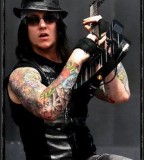 Synyster Gates Tattoo Pose With Guitar