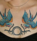 The Beauty Of Swallow Bird Tattoo Design for Girls