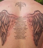 Fallen Angel Wing Tattoo Designs For Men