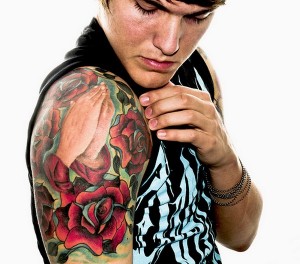 Rose Arm Tattoos Designs For Men