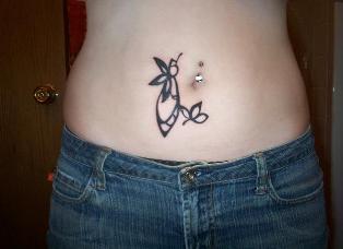 Belly Button Tattoo Designs for Women