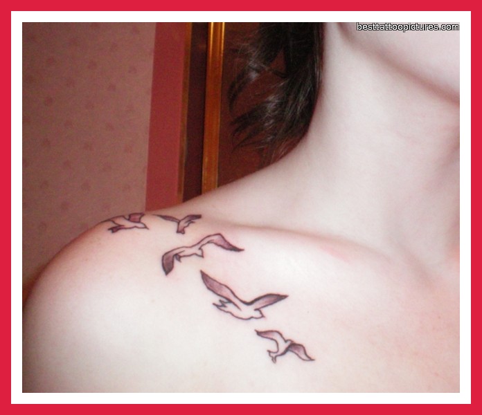 Chic Birds Tattoo Designs For Women