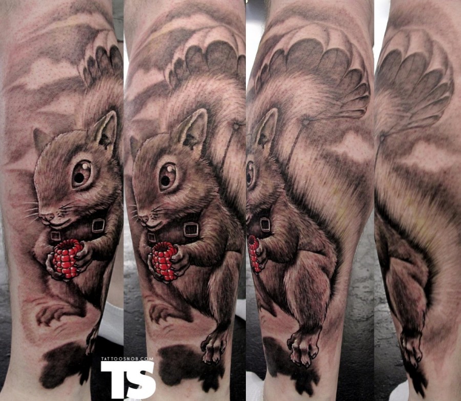 Squirrel Tattoo Design