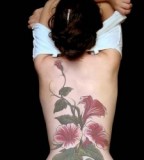 Beautiful Flower Lower-back / Back Tattoo Ideas For Women