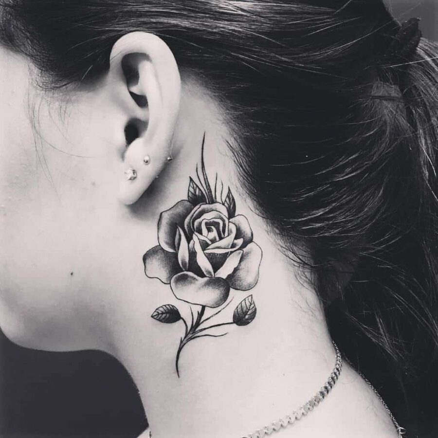 tattoo on neck for women