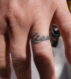 Wonderful 2012 Tattoo Design on Ring Finger