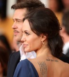 Angelina Jolies Buddhist Inscription Tattoo