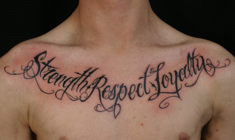 Strength Respect And Loyalty Lettering For Family