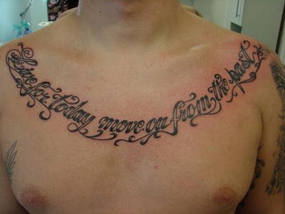 Motivational Quote Design Body Tattoo Arts