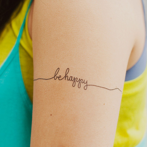 Optimistic Quotes Sayings Positive Happy Tattoos Arm Girls