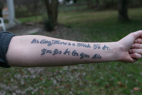 Tattoo Quotes And Sayings Life On Foreamp