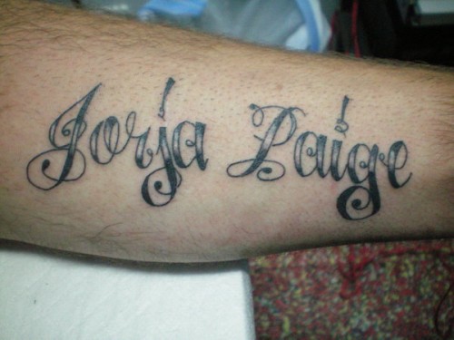 Art Script Fonts Tattoos Ideas