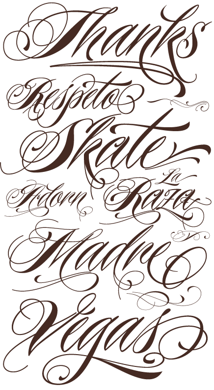 Awesome New Tattoo Font Released