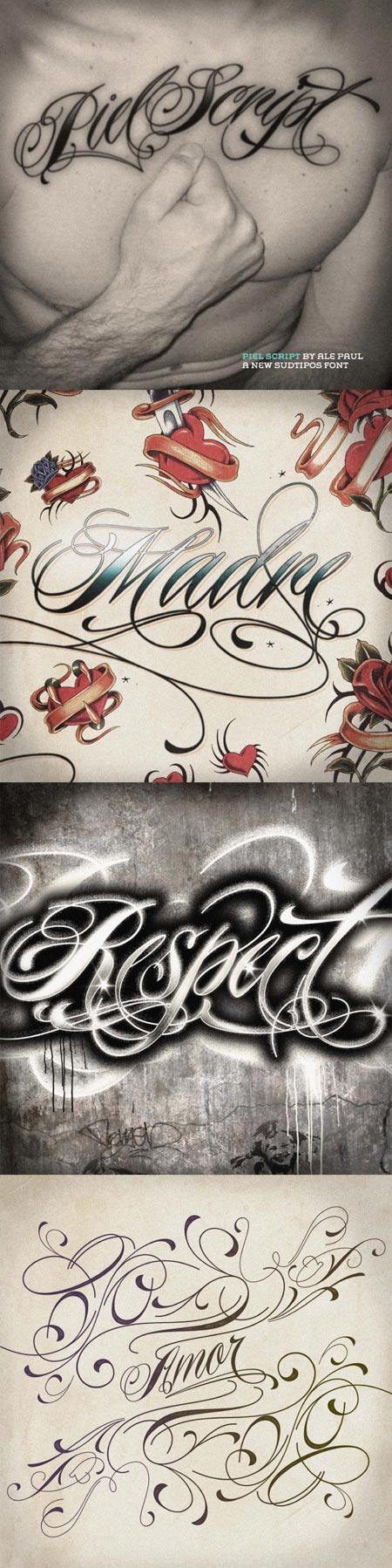 Tattoo You Piel Script by Sudtipos