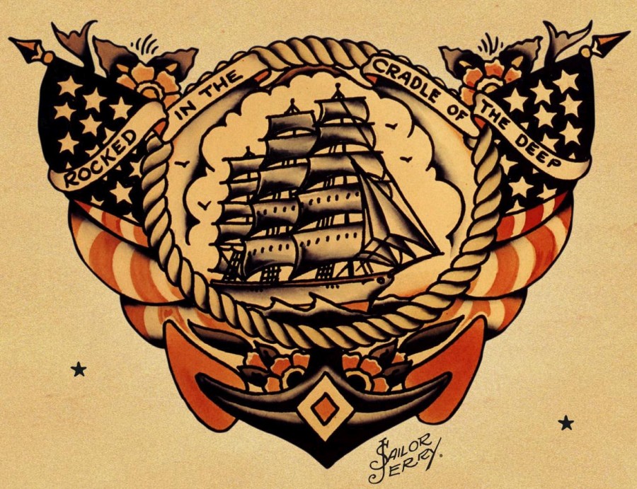 Maritime Theme Design for Tattoos