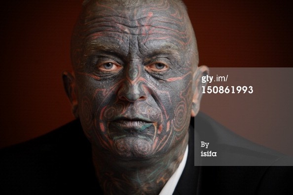 Vladimir Franz Amazing Face Tattoo