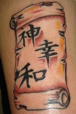 Kanji Symbols Tattoos Design