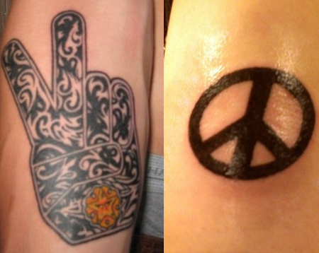 Peace Symbol Tattoos Design