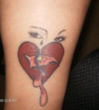 Crying Heart Tattoo 