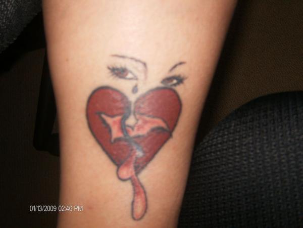 Crying Heart Tattoo